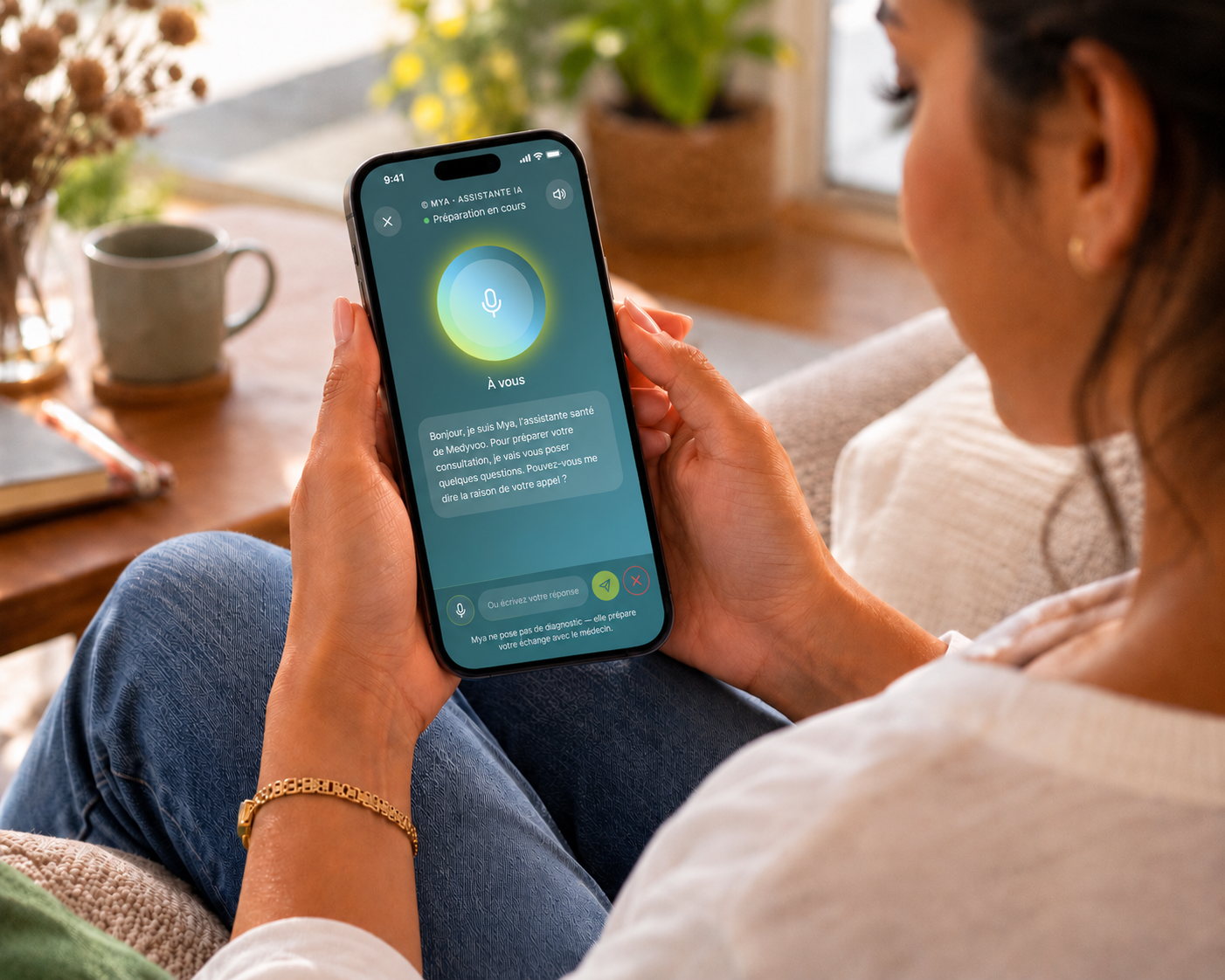 Médecin en téléconsultation